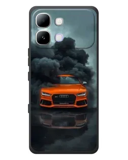 Чохол для Infinix Note Edge з картинкою «Audi у хмарах диму»