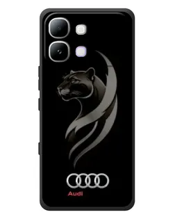 Чохол для Infinix Note Edge з картинкою «Графіка — пантера та Audi»
