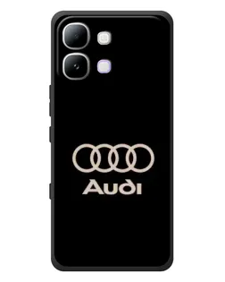 Чохол для Infinix Note Edge з картинкою «Audi — золотий логотип»