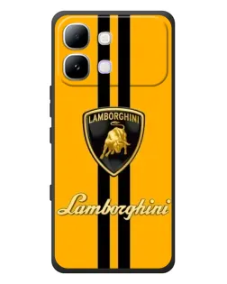 Чохол для Infinix Note Edge з картинкою «Lamborghini Stripe жовтий»
