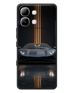 Чохол для Infinix Note Edge з картинкою «Lamborghini золоті лінії»