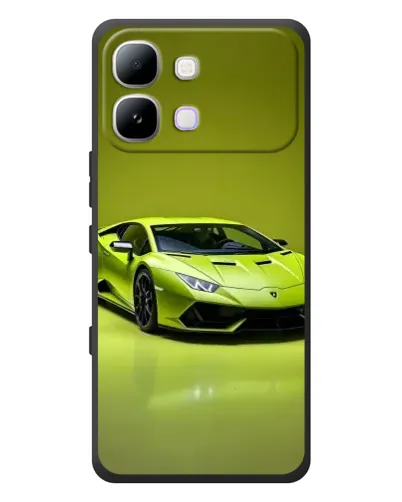 Чохол для Infinix Note Edge з картинкою «Салатовий Lamborghini Huracan»