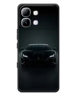 Чохол для Infinix Note Edge з картинкою «Чорний Lamborghini Aventador»