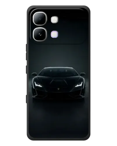 Чохол для Infinix Note Edge з картинкою «Чорний Lamborghini Aventador»