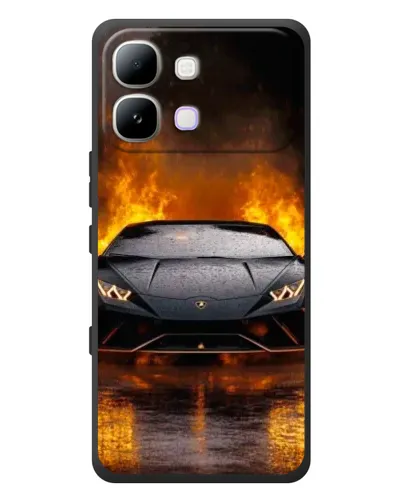 Чохол для Infinix Note Edge з картинкою «Lamborghini у вогні»