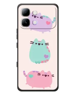 Чехол для Infinix Note Edge с картинкой «Pusheen трио» Чехол для Infinix Note Edge с картинкой «Pusheen трио»