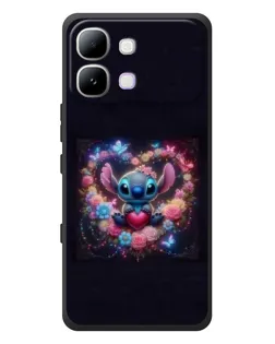 Чохол для Infinix Note Edge з картинкою «Stitch у квітах»