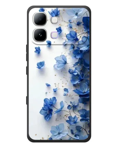Чохол для Infinix Note Edge з картинкою «Блакитний квітковий каскад»