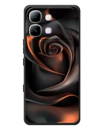 Чохол для Infinix Note Edge з картинкою «Шовкова чорна троянда»