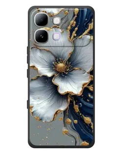 Чохол для Infinix Note Edge з картинкою «Біла квітка та золотий флюїд» Чохол для Infinix Note Edge з картинкою «Біла квітка та золотий флюїд»