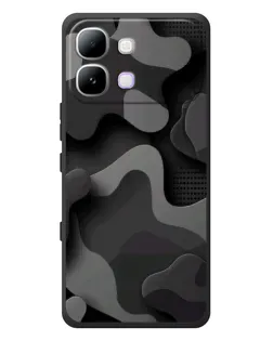 Чохол для Infinix Note Edge з картинкою «Темний абстрактний камуфляж»