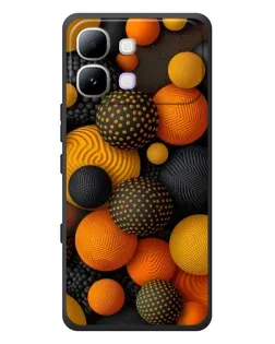 Чохол для Infinix Note Edge з картинкою «Об'ємні помаранчеві сфери»