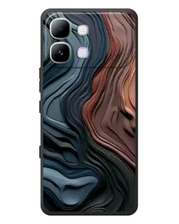 Чохол для Infinix Note Edge з картинкою «Кольорові хвилі каньйону»