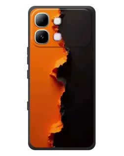 Чохол для Infinix Note Edge з картинкою «Помаранчевий розлом»