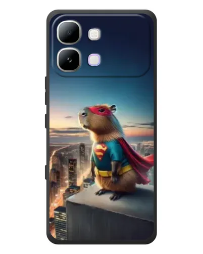 Чохол для Infinix Note Edge з картинкою «Капі-мен супергерой» Чохол для Infinix Note Edge з картинкою «Капі-мен супергерой»