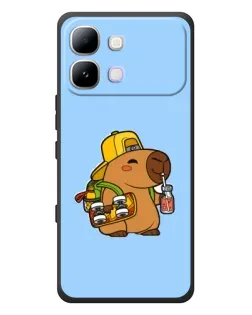 Чохол для Infinix Note Edge з картинкою «Капібара на скейті»