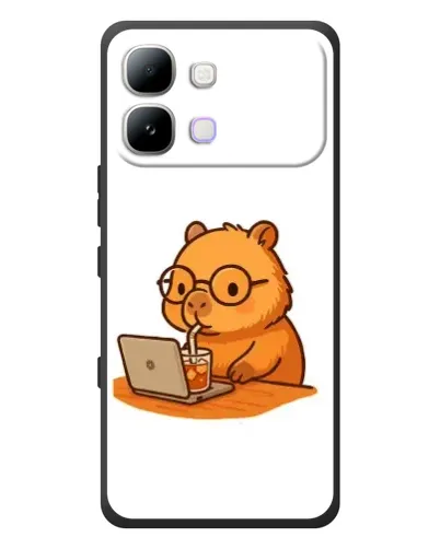 Чохол для Infinix Note Edge з картинкою «Капібара з ноутбуком» Чохол для Infinix Note Edge з картинкою «Капібара з ноутбуком»