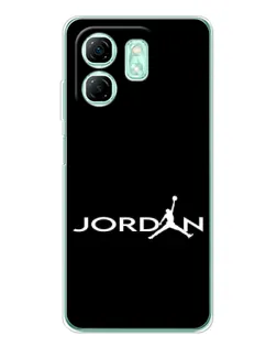 Чехол для Infinix Smart 10 HD с картинкой «Jordan White Logo»