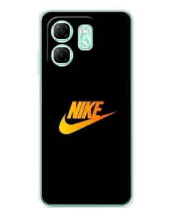 Чехол для Infinix Smart 10 HD с картинкой «Золотой логотип Nike»