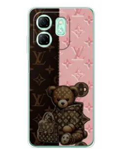 Чехол для Infinix Smart 10 HD с картинкой «Мишка в стиле LV»