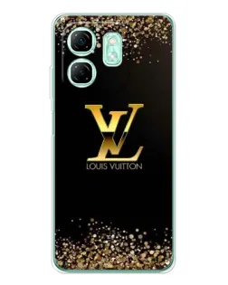 Чехол для Infinix Smart 10 HD с картинкой «LV — золотые искры»