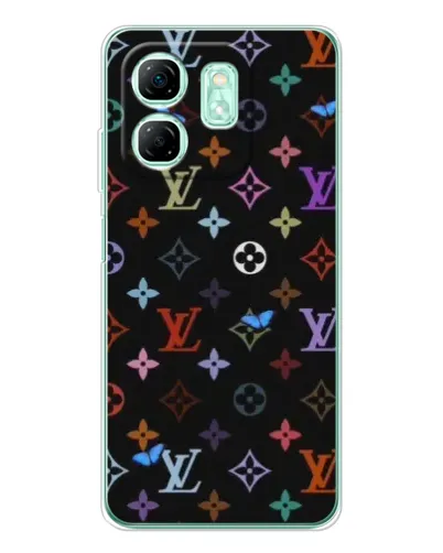 Чехол для Infinix Smart 10 HD с картинкой «Цветная монограмма LV» Чехол для Infinix Smart 10 HD с картинкой «Цветная монограмма LV»
