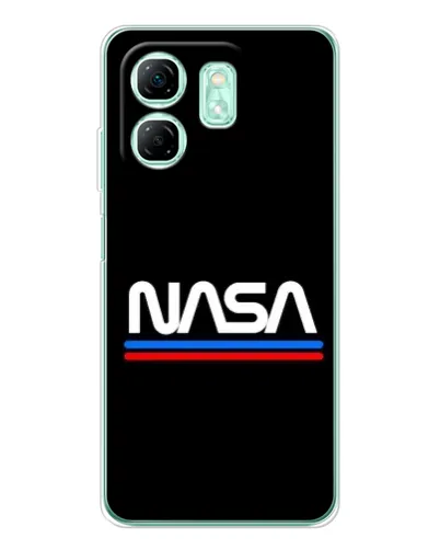 Чехол для Infinix Smart 10 HD с картинкой «NASA — классика Red Blue» Чехол для Infinix Smart 10 HD с картинкой «NASA — классика Red Blue»