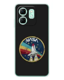 Чехол для Infinix Smart 10 HD с картинкой «NASA — эмблема миссии»