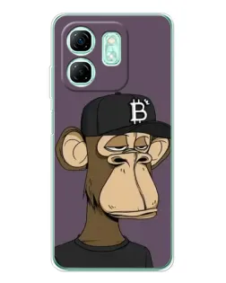 Чехол для Infinix Smart 10 HD с картинкой «Bored Ape в кепке»