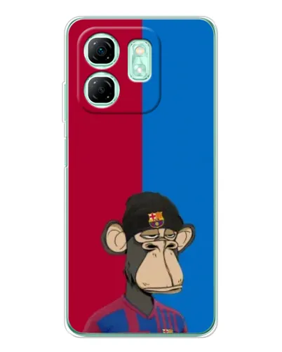 Чехол для Infinix Smart 10 HD с картинкой «Bored Ape — фанат Барсы» Чехол для Infinix Smart 10 HD с картинкой «Bored Ape — фанат Барсы»