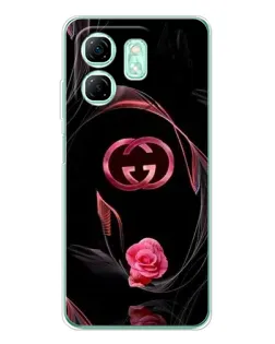 Чехол для Infinix Smart 10 HD с картинкой «Gucci — неоновая роза»