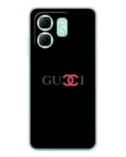 Чехол для Infinix Smart 10 HD с картинкой «Gucci — красный градиент»