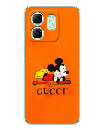 Чехол для Infinix Smart 10 HD с картинкой «Микки Маус Gucci — оранж» Чехол для Infinix Smart 10 HD с картинкой «Микки Маус Gucci — оранж»