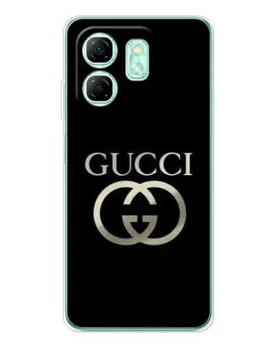 Чехол для Infinix Smart 10 HD с картинкой «Gucci — золото на черном» Чехол для Infinix Smart 10 HD с картинкой «Gucci — золото на черном»