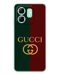 Чехол для Infinix Smart 10 HD с картинкой «Gucci — темно-зеленый градиент»