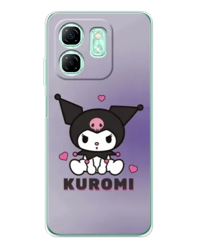 Чехол для Infinix Smart 10 HD с картинкой «Kuromi — фиолетовый арт»