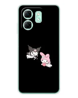 Чехол для Infinix Smart 10 HD с картинкой «My Melody и Kuromi» Чехол для Infinix Smart 10 HD с картинкой «My Melody и Kuromi»