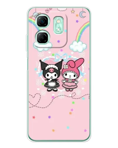 Чехол для Infinix Smart 10 HD с картинкой «My Melody и Kuromi»