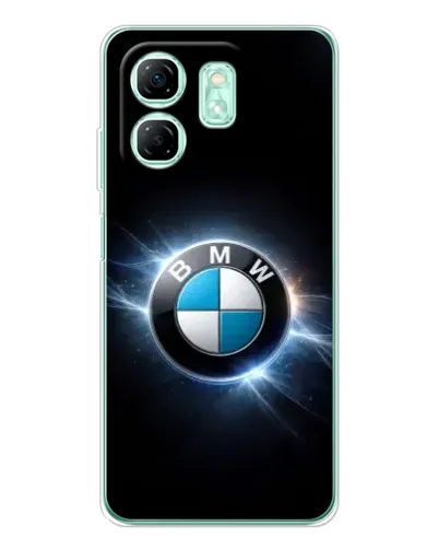 Чехол для Infinix Smart 10 HD с картинкой «BMW — неоновое сияние»
