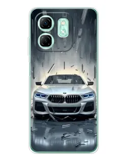 Чохол для Infinix Smart 10 HD з картинкою «BMW у світлі фар»