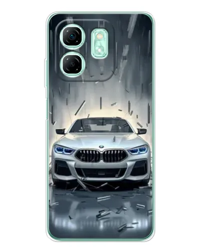 Чехол для Infinix Smart 10 HD с картинкой «BMW в свете фар»