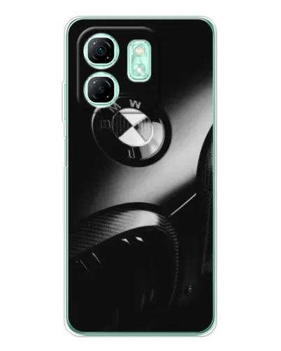 Чехол для Infinix Smart 10 HD с картинкой «Эмблема BMW — макро»