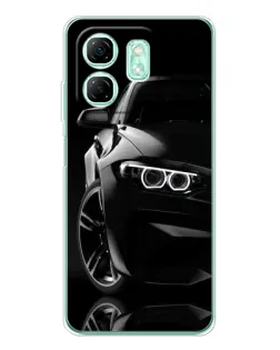 Чохол для Infinix Smart 10 HD з картинкою «Чорна BMW — профіль»