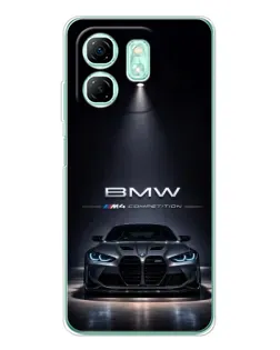 Чохол для Infinix Smart 10 HD з картинкою «BMW крізь нічне місто»