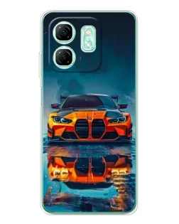 Чохол для Infinix Smart 10 HD з картинкою «BMW — золота емблема»