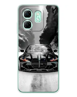Чохол для Infinix Smart 10 HD з картинкою «BMW — акварельний дрифт»