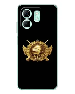 Чехол для Infinix Smart 10 HD с картинкой «PUBG — оранжевый градиент»