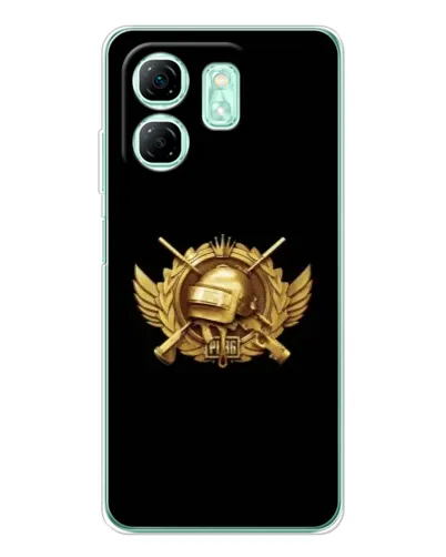 Чехол для Infinix Smart 10 HD с картинкой «PUBG — оранжевый градиент»