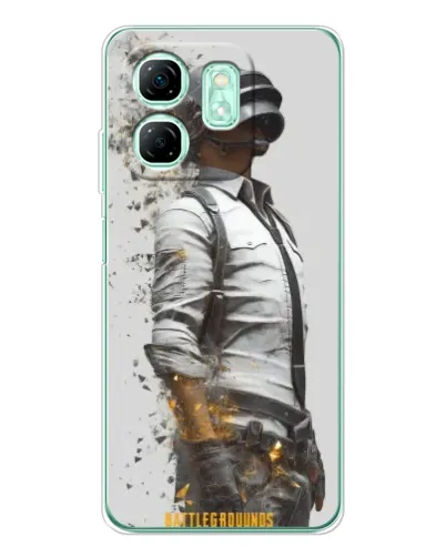 Чехол для Infinix Smart 10 HD с картинкой «PUBG — боец в пыли»