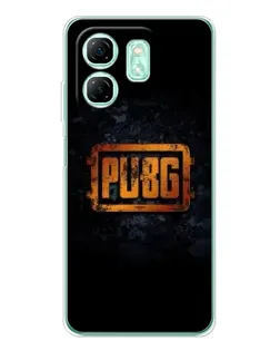 Чехол для Infinix Smart 10 HD с картинкой «PUBG — золотой логотип»